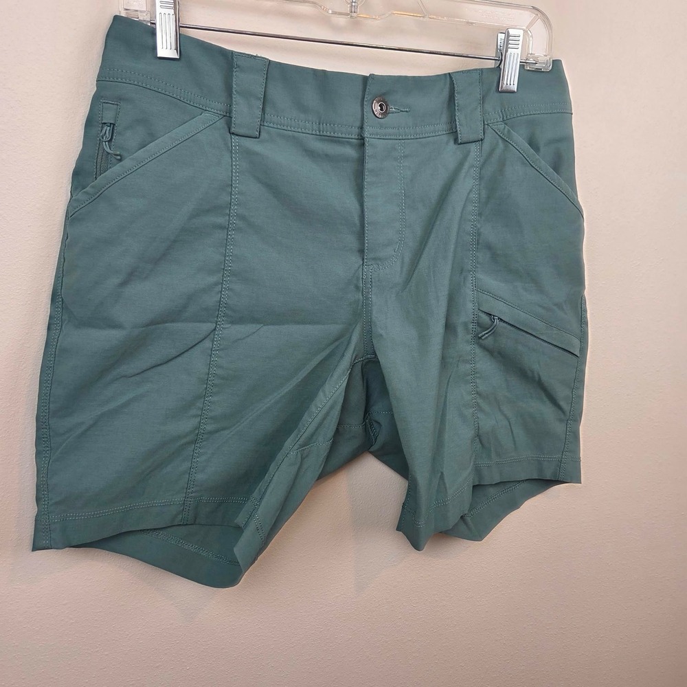 Duluth Trading Co Womens Dry on the Fly 7" Shorts Size 8 Blue Green Hiking 46707 - Picture 3 of 13